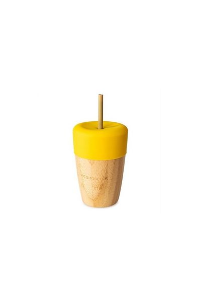 Rascals Large bamboo cup 240 ml, yellow, eco rascals