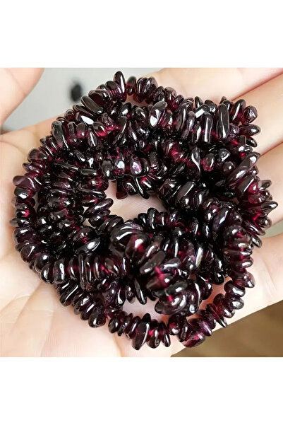Buhara Stone GRANAT ( LAL) KIRIKTAŞ DİZİ 80CM UZUNLUK