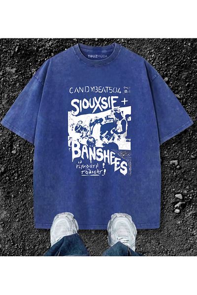 Touz Πλένεται Siouxsie Banshees Oversize Vintage T-shirt