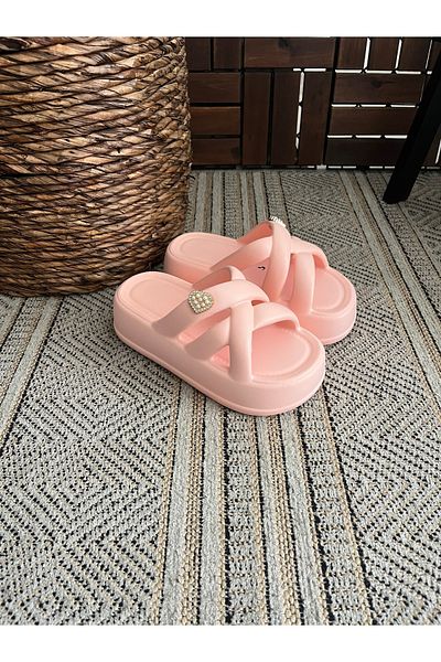 Behtah Kundura High Thick Soled Yeezy Slide Slippers Garden Beach Pool Sea Summer Daily Slippers