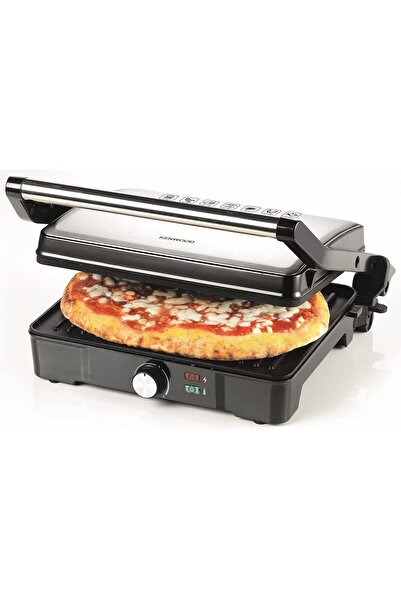 Kenwood Health Grill 2000W, 3 Adjustable Grill Positions - HGM31.000SI, Silver