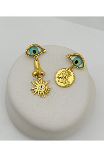 mos&more Göz Burun Gold Pinterest Büyük Kadın Küpe