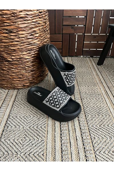 Behtah Kundura Papuci cu talpă înaltă și groasă Grădină Plajă Piscina Mare Vară Papuci de zi cu zi