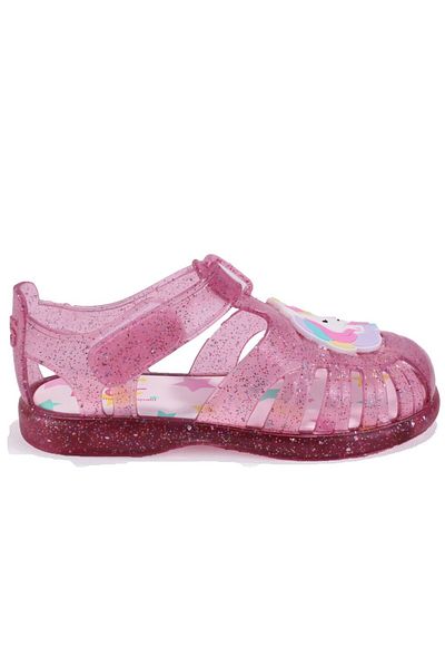 IGOR S10341 Tobby Unicornio Fuchsia Transparent Orthopedic Daily Girl's Sandals