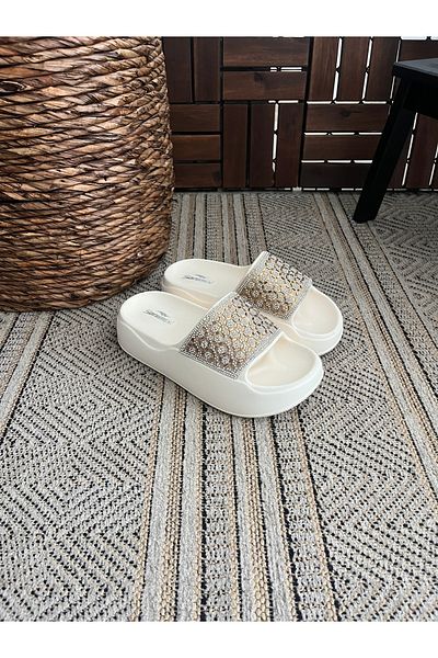 Behtah Kundura High Thick Soled Slide Slippers Garden Beach Pool Sea Summer Daily Slippers
