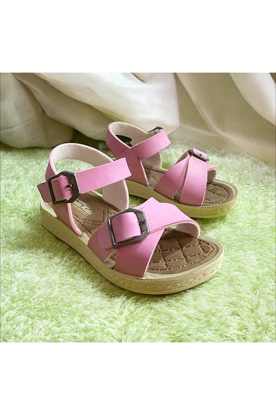 Hızlı Al Girl's Sandals. Girl's Sandals with Velcro, Suitable for Daily Use.