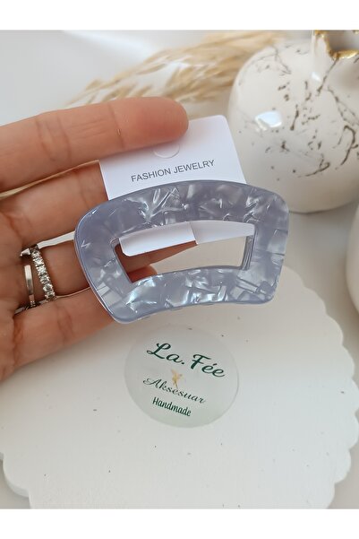 La fee aksesuar مشبك شعر نسائي رمادي، ألوان صيفية، مشبك ملابس ناعم ملون، مشبك...