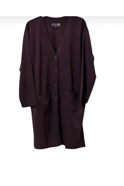 BAGİSTA BUTİK Long Combed Mother's Cardigan Special for Mother's Day