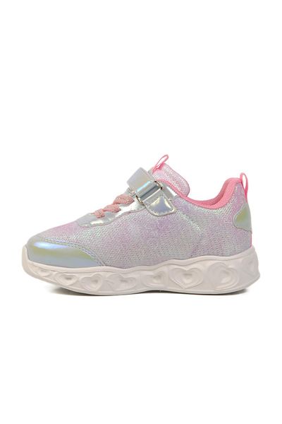 WALKWAY Silver Lighted Girl's Sneakers P