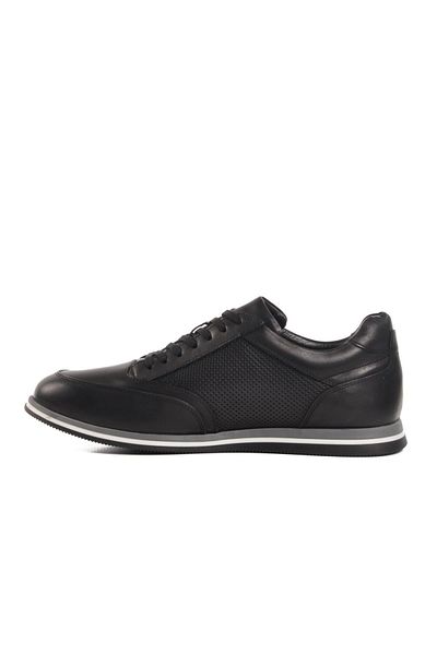 WALKWAY Black Genuine Leather Men's Casual Shoes Mika m