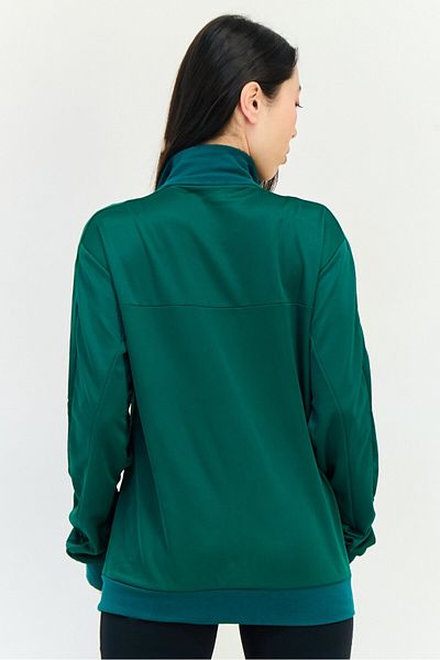 adidas Women Sportswear Fit Long Sleeve Outdoor Sweatshirt, Green