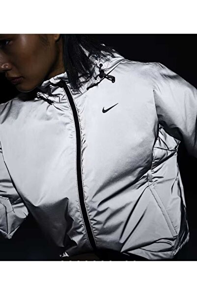 Nike Run Division Therma-Fit Reflective Running Full-Zip Hoodie Kadın koşu Ce...