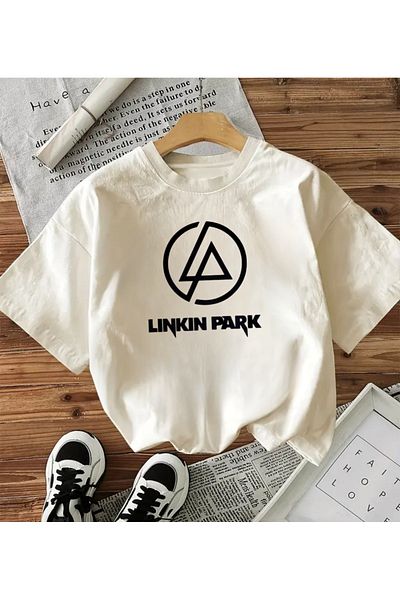 Touz Rock Series Linkin Park Logo Μαύρο μπλουζάκι Unisex Oversize