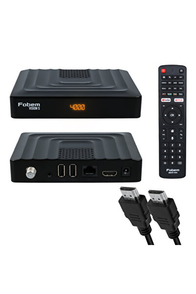 Hesapli Alisveris FOBEM VISION S HİBRİT 4GB RAM 32GB HDD 1.5GHZ SES KOMUTLU UYDU ALICILI ANDROID 14 TV BOX (TUNERLİ)