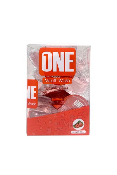 on-on Strawberry Mouthwash 20 Capsules x 15ml