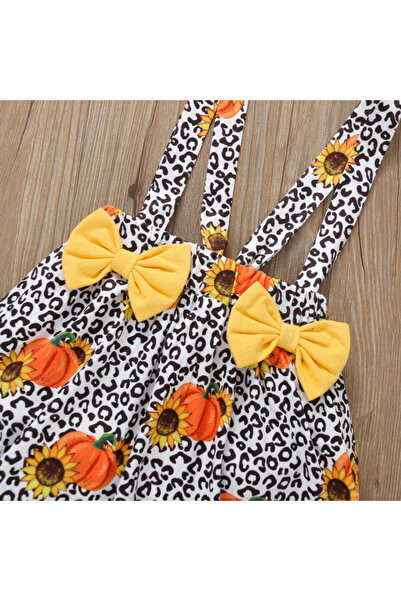 Superbaby Sundress with blouse for girls - Yellow pumpkins