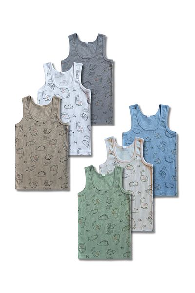 GizaKids Cotton Boy Athlete Undershirt Underwear Set of 6