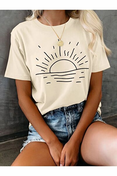 ship master Confort în fiecare zi |   Femeie tricou |   Guler rotund de zi cu...