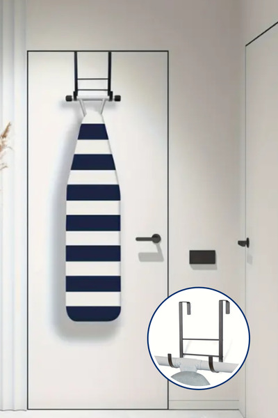 vipgross Asılabilir Kapı Arkası Ütü Masası Askısı Düzenleyici Askı- Siyah