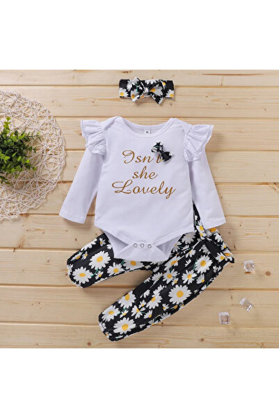 Superbaby Compleu alb cu bleumarine - Isn't she lovely