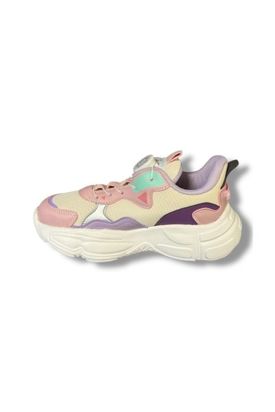 İdeal Cool Rex Girls' Mechanical Lace-up Mesh Very Comfortable Casual Sneakers