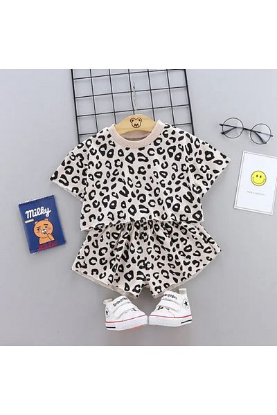 Superbaby Costumas pentru fetite - Leopardul crem