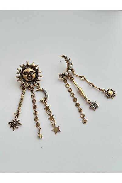 mibrillo أقراط متدلية مكافئة للعلامة التجارية للشمس والقمر