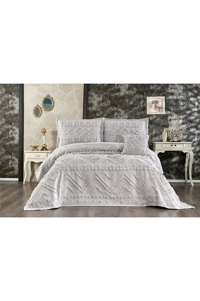 Sivalde Armonia Gray Double Chenille Pique Set
