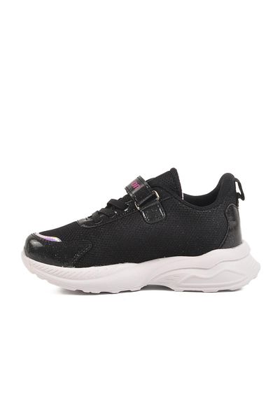 WALKWAY Ruffon Black-Lilac Textile Children's Sports Shoes 2340 F