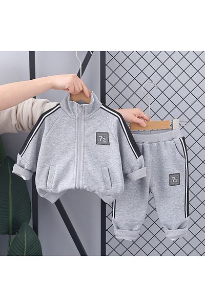 Superbaby Gray tracksuit for boys - Bonny