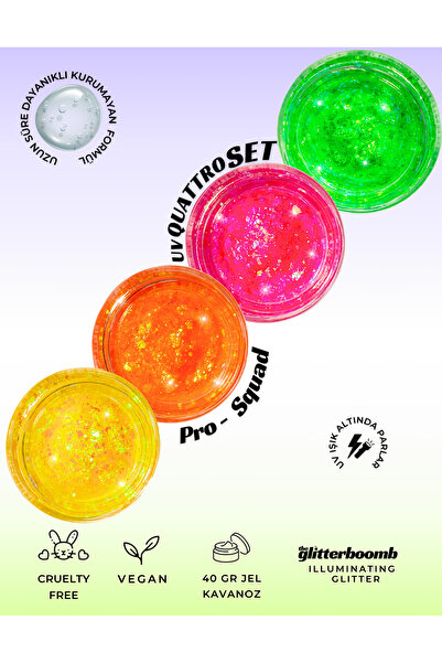 the glitter boomb - Jel Glitter - Ultraviole Quattro Set