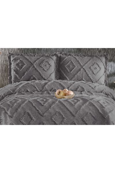Sivalde Harmony Anthracite Double Chenille Pique Set