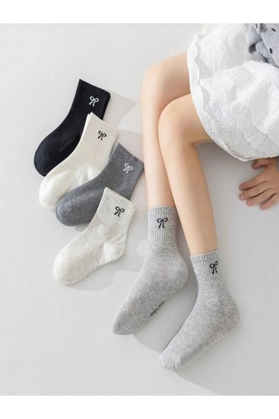 Black Arden Socks Kız Çocuk Kolej Seti 4'li Okul Günlük Mevsimlik