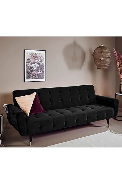 BACK COMFORT SleepEase | 2 In 1 Sofabed Linen Upholstered