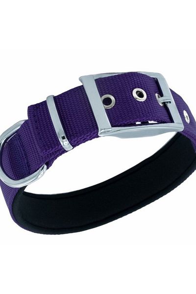Doggie Elite Woven Dog Collar Large Purple 3x47-55 Cm