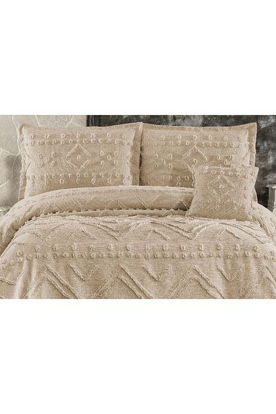 Sivalde Armonia Cappuccino Double Chenille Pique Set