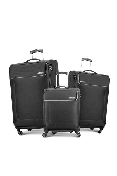 American Tourister JAMAICA Soft Spinner 3 pcs set (58+69+80) TSA BLACK