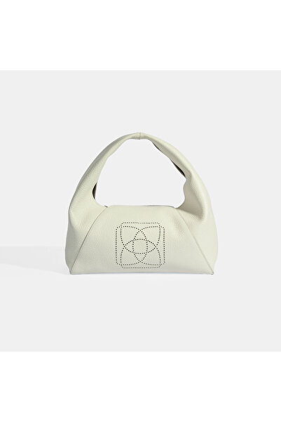 Desa Kadın Beyaz Logo Baskılı Deri El Çantası