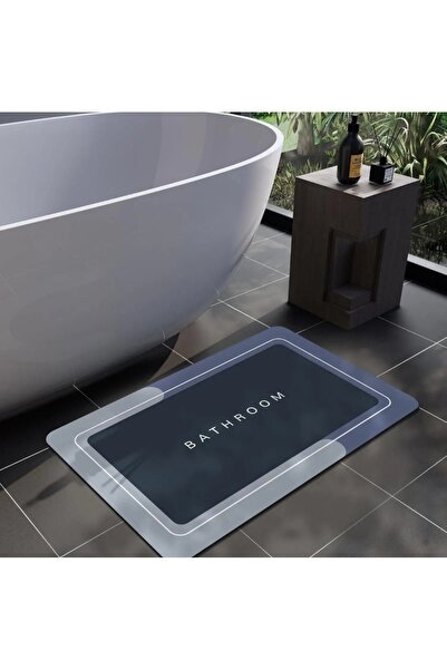 EVİMA (1 шт.) Нековзна основа, водопоглинаюча, 40×60, квадратна килимок для ванної кімнати