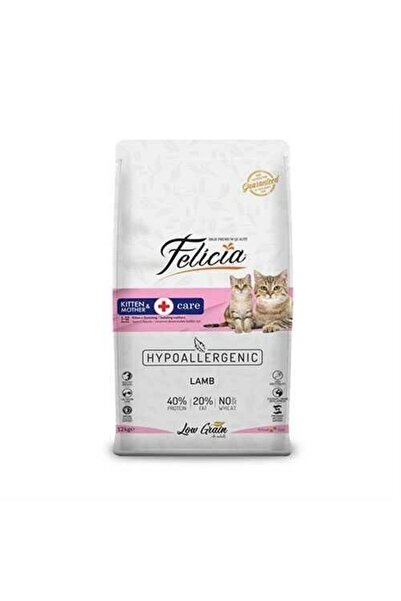 Felicia Hipoalerjenik Kuzu Etli Anne ve Yavru Kedi Maması 12 Kg - FLC-032