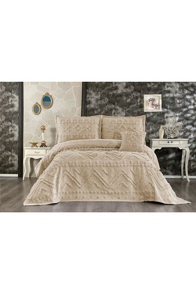 Sivalde Armonia Cappuccino Double Chenille Pique Set