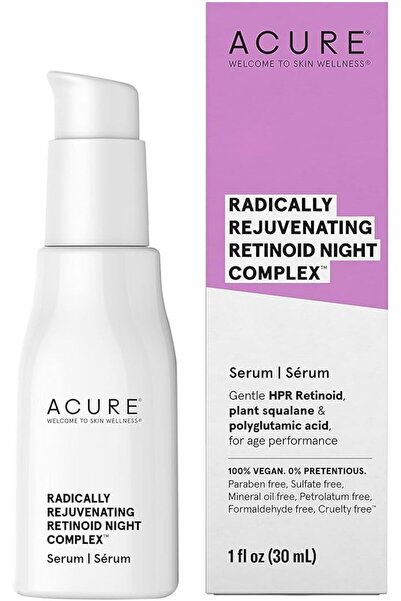 ACURE Acure Radically Rejuvenating Retinoid Overnight Complex, 100% Vegan for...