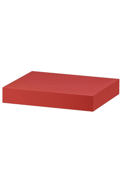IKEA Ayaksız Duvar Rafı 30x26cm Kırmızı 1 Adet