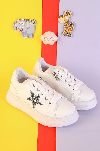 Moda Lime Girl Flexible Sole Comfortable Breathable Simple Children's Sports Shoes Girls' Sneaker Shoes