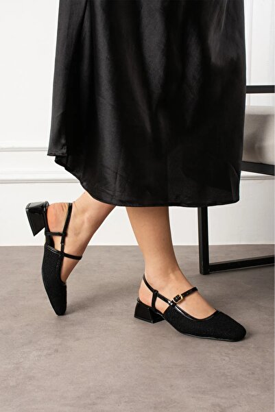 İnciAkfırat أربطة الحذاء ذات الكعب القصير توفر الراحة والأناقة