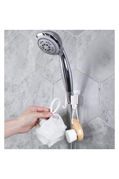 3B Trend Banyo Duş Başlığı Tutucu Ve Lif Askısı Kendinden Yapışkanlı