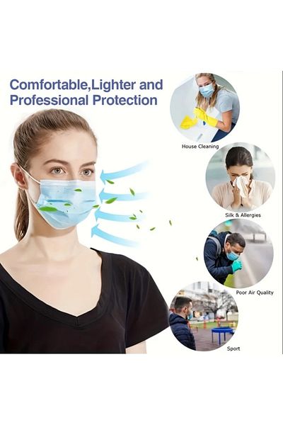 GENERAL 50 medical masks, 3 layers