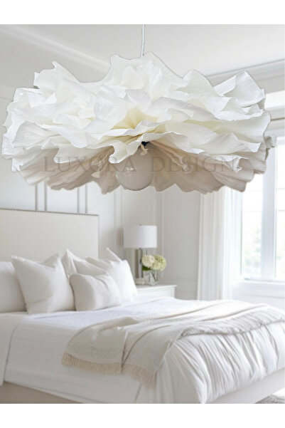 Luxora Beyaz Bohem Model Sarkıt Avize - Salon ,Yatak Odası ve Çocuk Odası için Şık Dekorasyon Aydınlatma