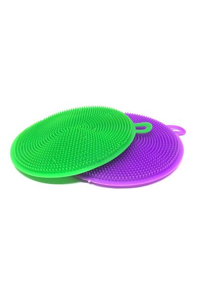 3B Trend Silicone Kitchen Dishwashing Brush Non-Exhausting (2 Pcs)