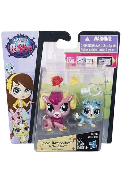 Littlest Pet Shop rocco ve chet 2li miniş aksesuarlı oyuncak littlest pets orijinal